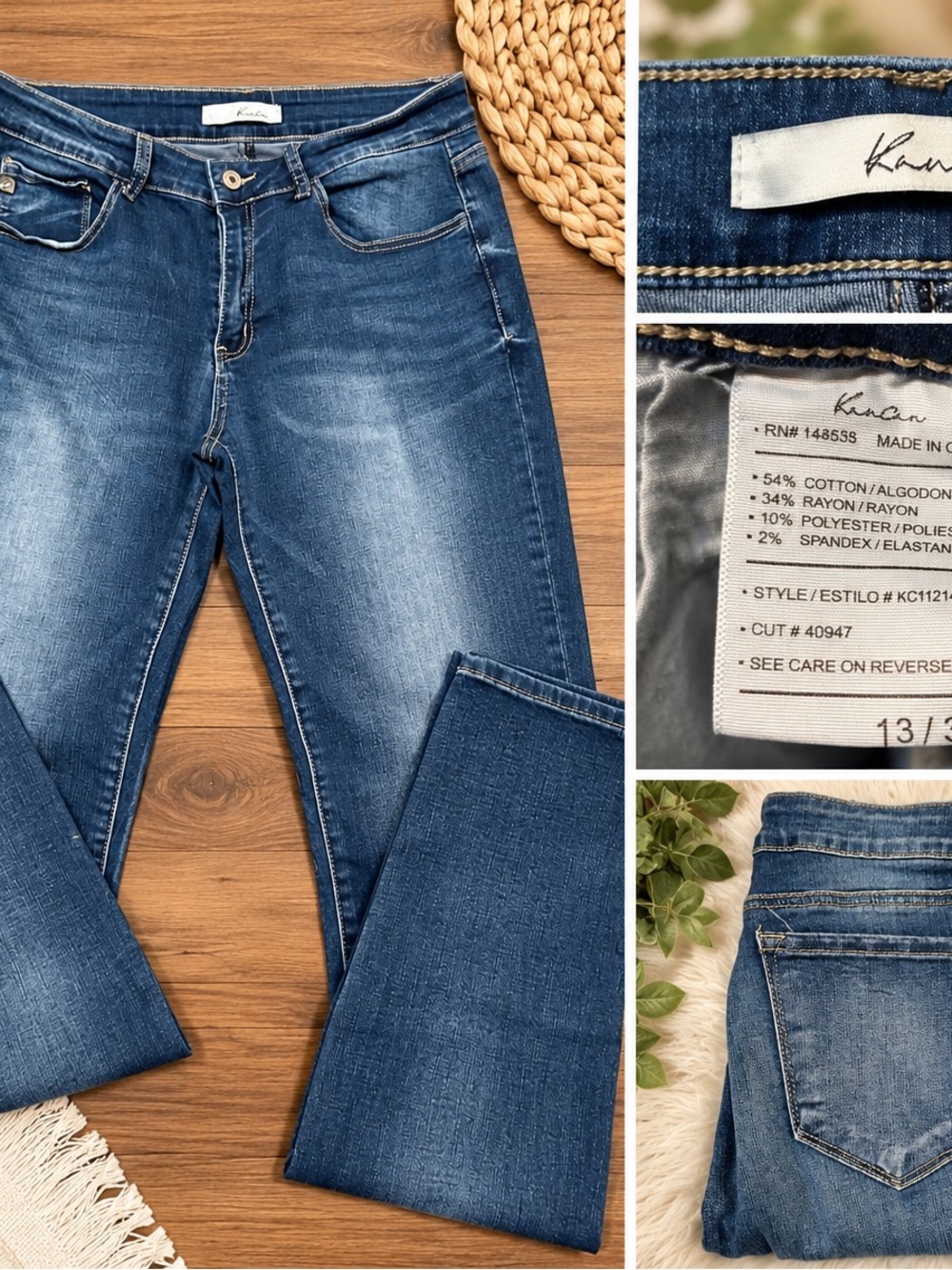 KanCan Dark Blue Washed Skinny Jeans